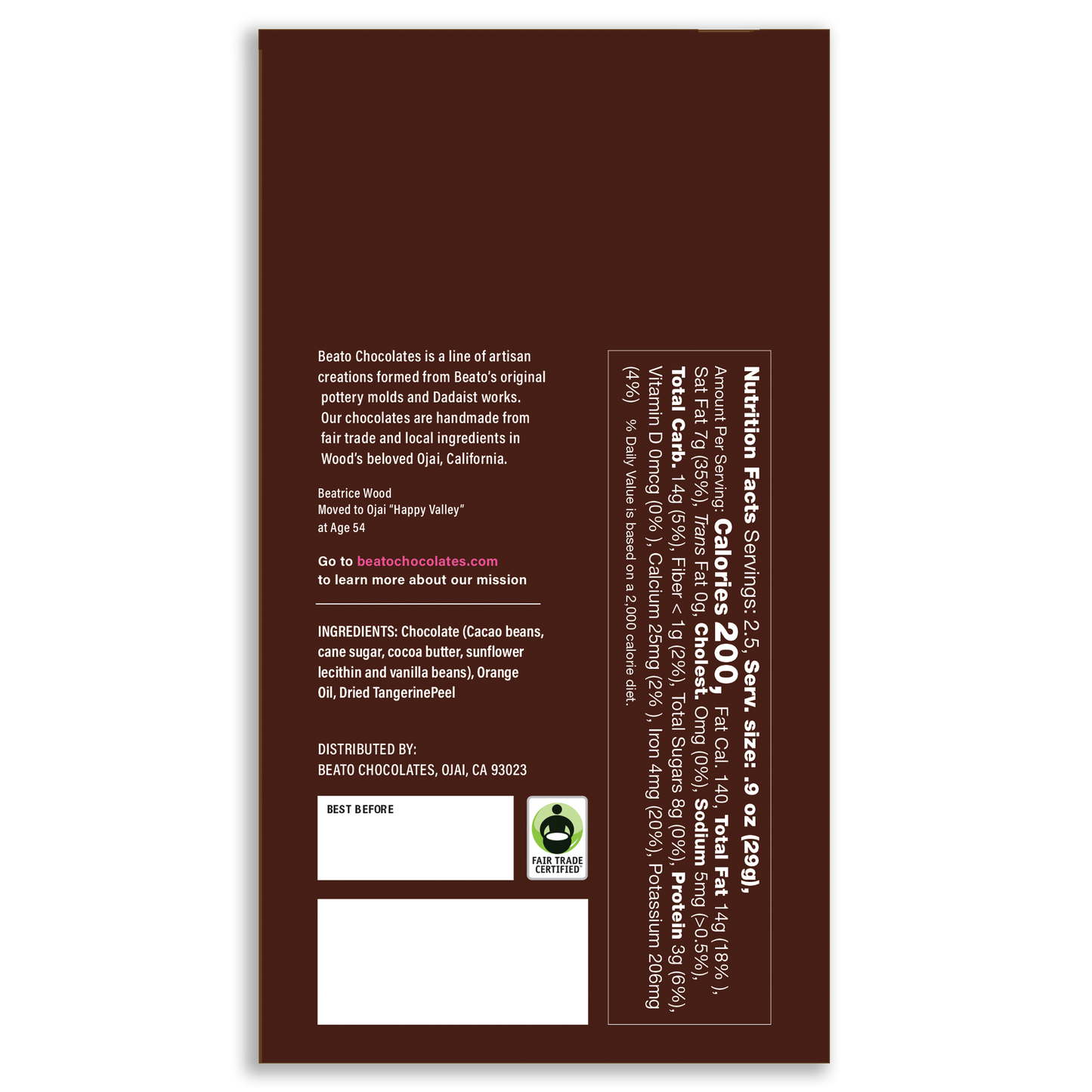 Happy Valley Chocolate Bar