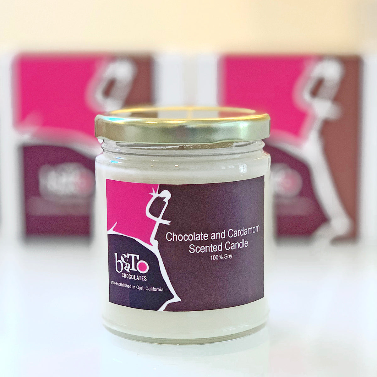 Chocolate and Cardamom Scented Candle